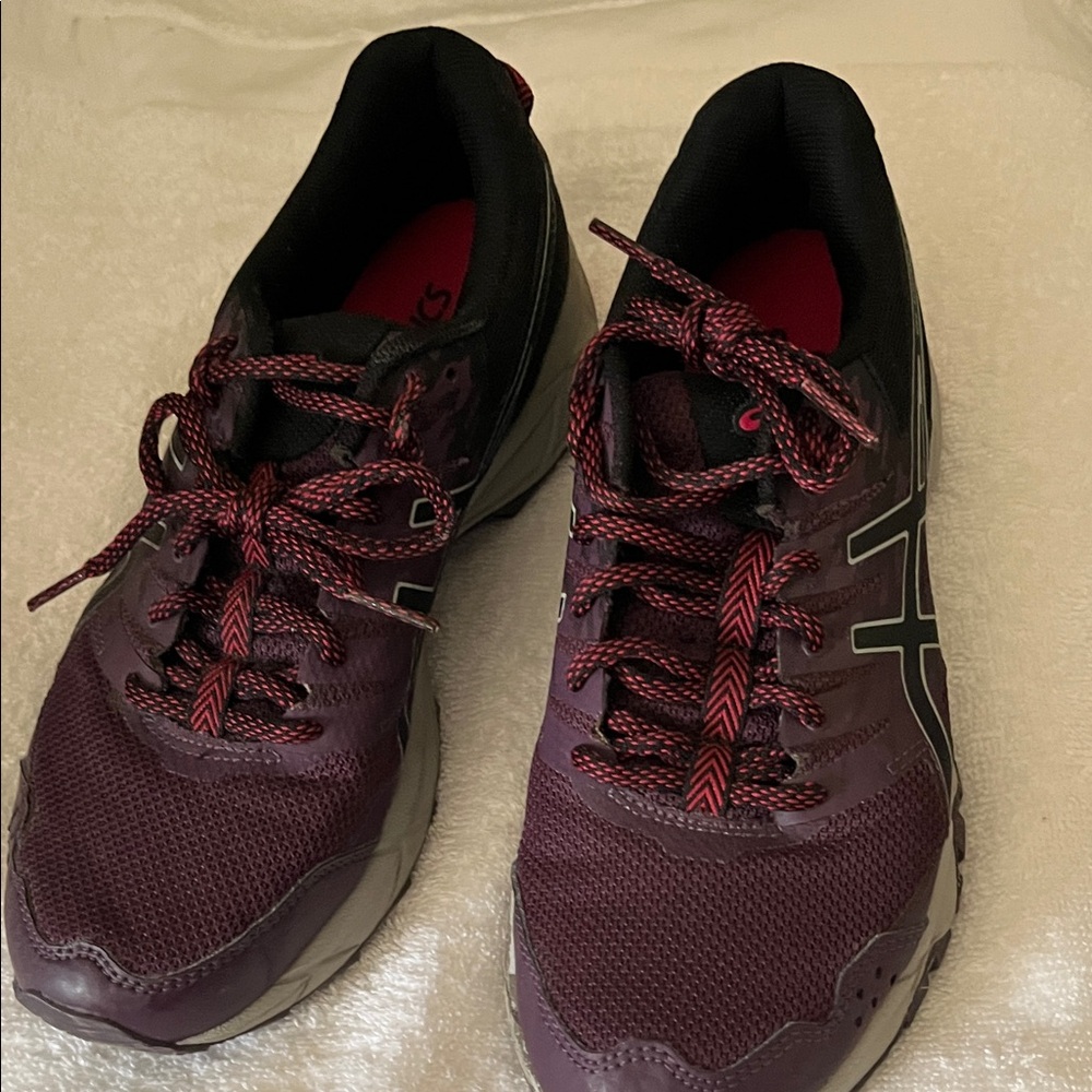ASICS Women’s Athletic Shoes in Deep Purple and Black